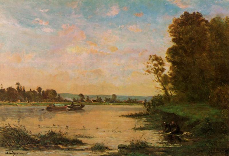 Charles-Francois Daubigny Summer Morning on the Oise Germany oil painting art